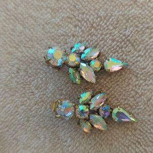 J crew Crystal earrings great condition